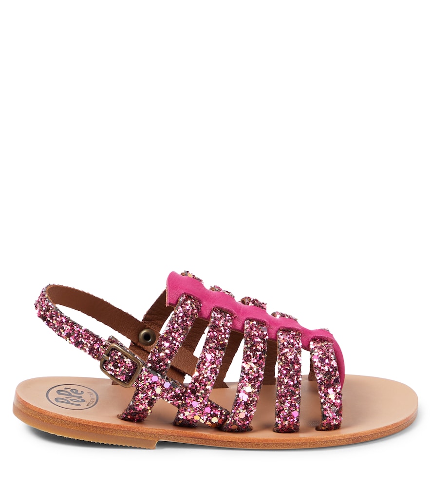  Pepe Pèpè Sandalen Galassia Aus Leder Mit Glitter 