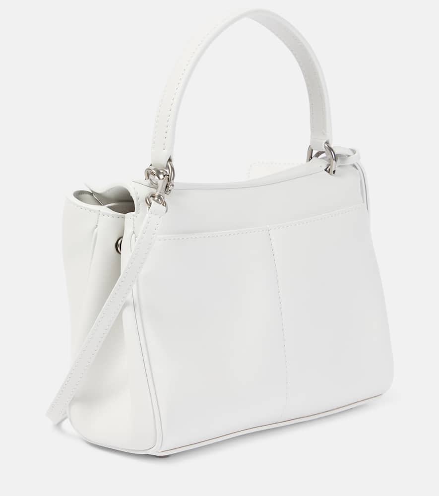 Balenciaga Mini Rodeo Leather Top Handle Bag In White