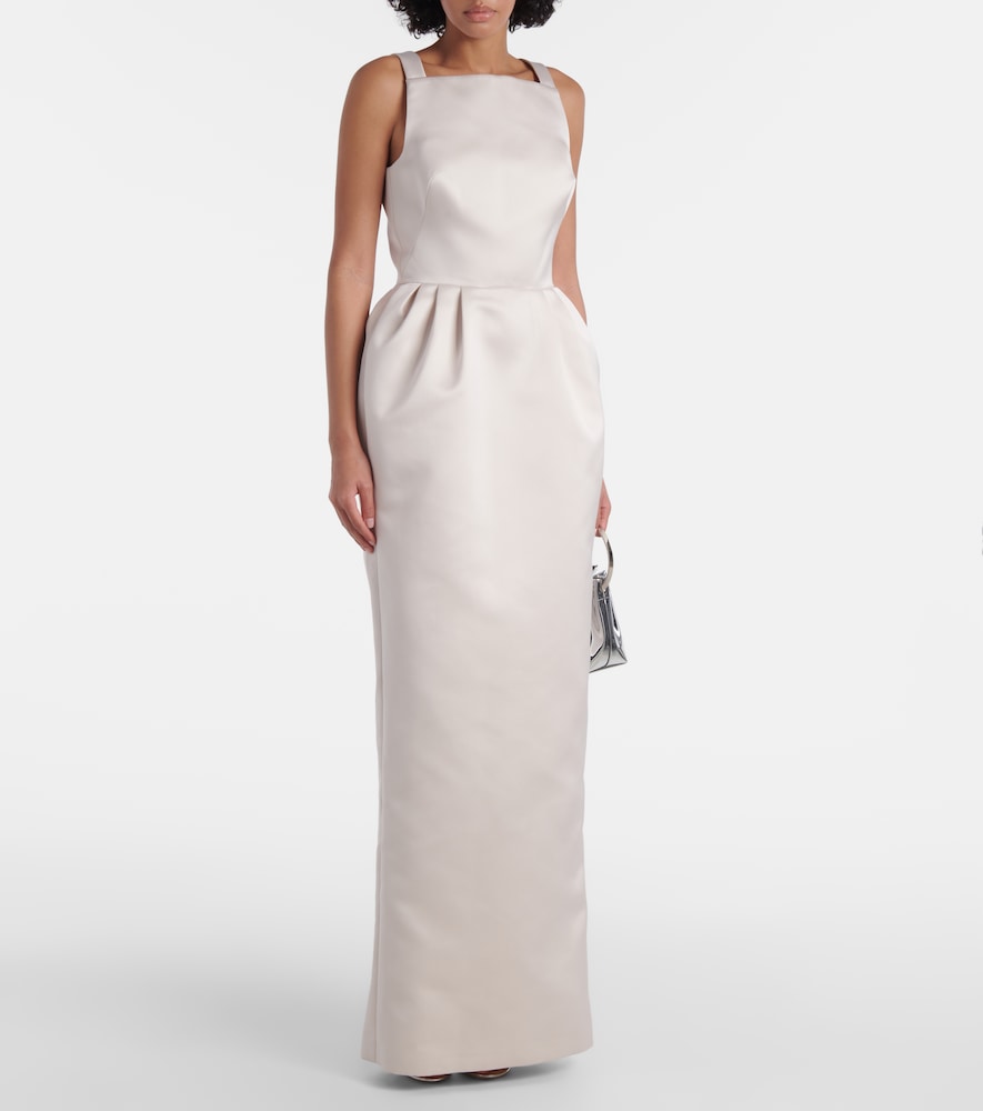  Safiyaa Safiyaa Trecchi Embellished Satin Gown 