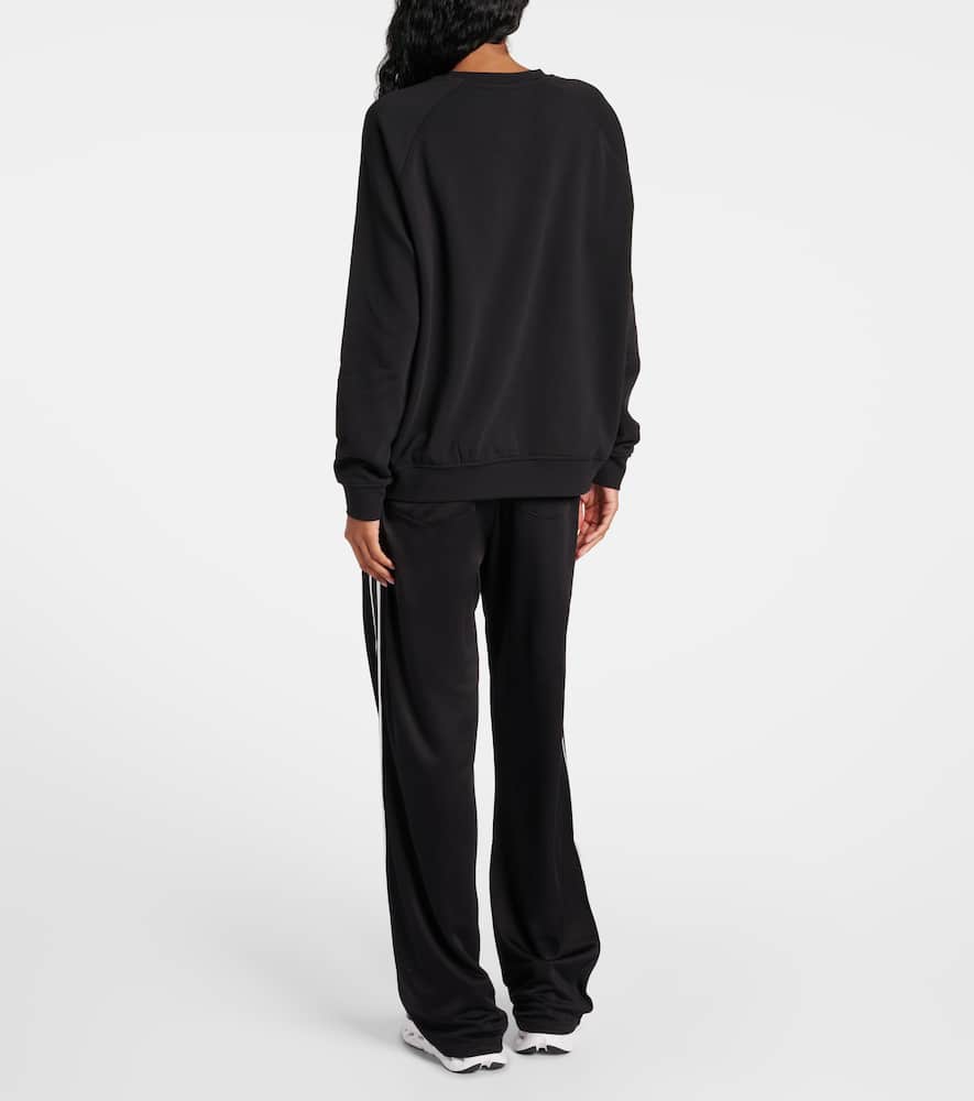 The Upside Newport Cotton Terry Sweatshirt In Black