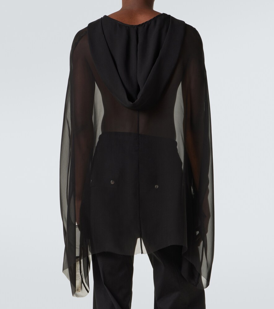  Rick Owens Rick Owens Hoodie Aus Seide 