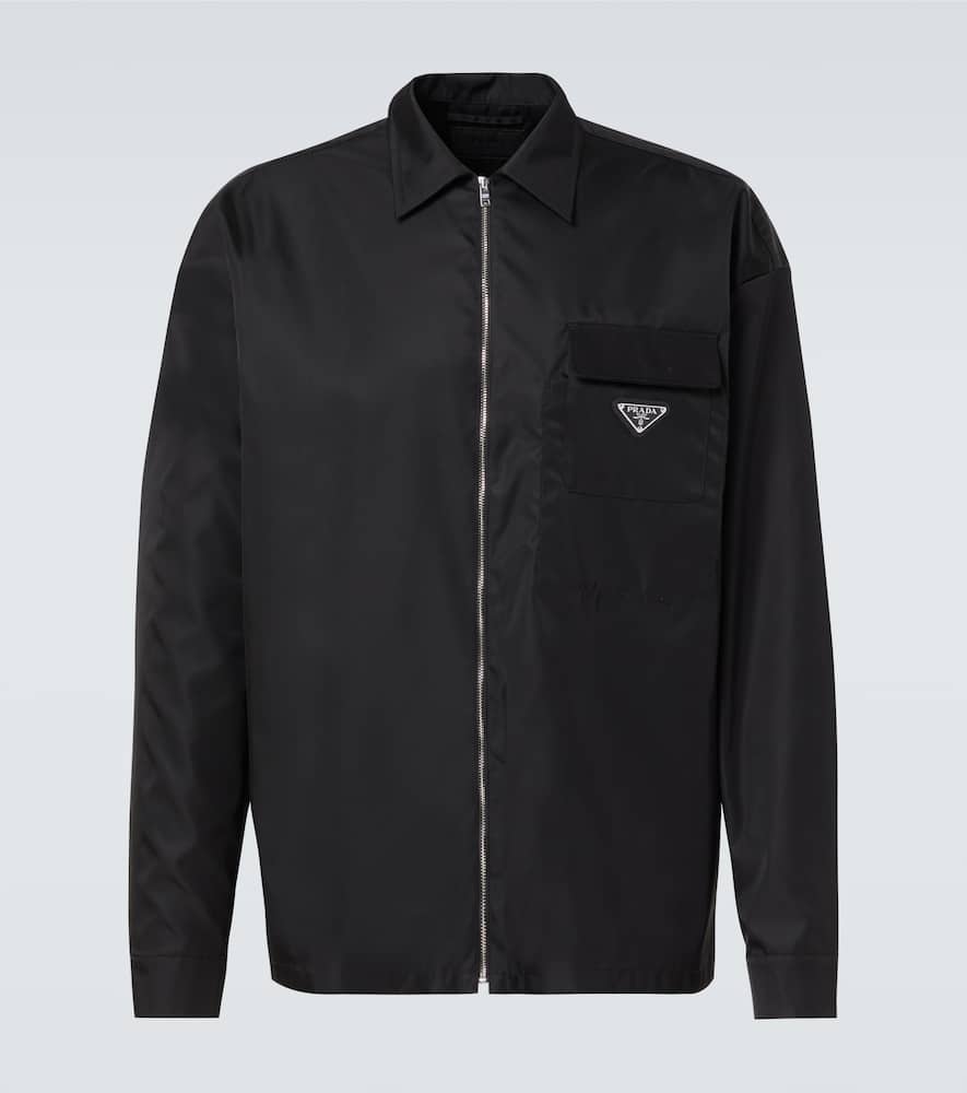 Prada Recycled Polyamide Jacket In Black