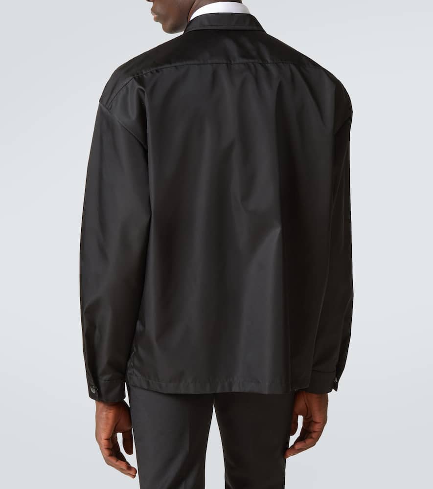 Prada Recycled Polyamide Jacket In Black
