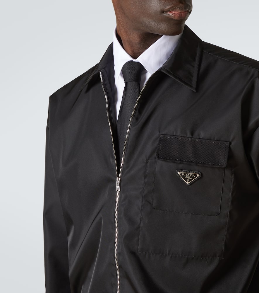 Prada Recycled Polyamide Jacket In Black