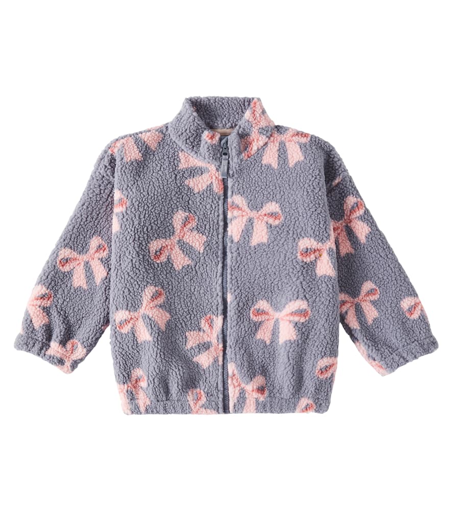 Konges Slojd Jodi Printed Teddy Jacket In Grey