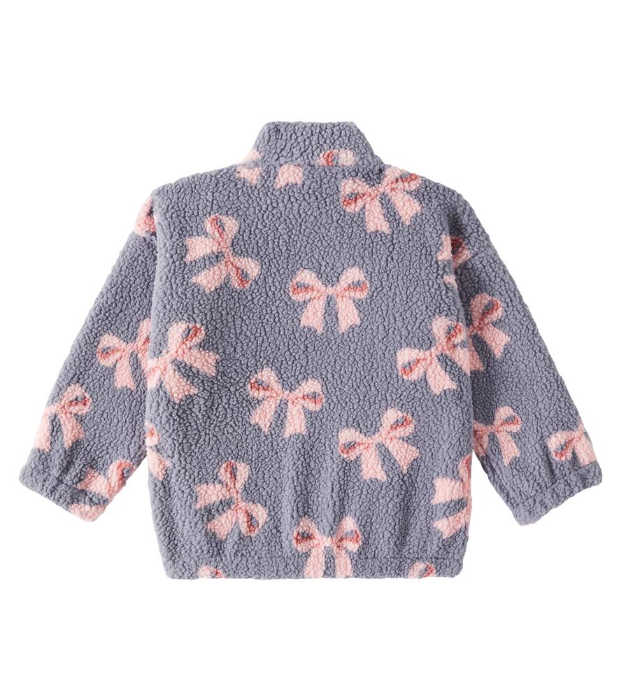 Konges Slojd Jodi Printed Teddy Jacket In Grey