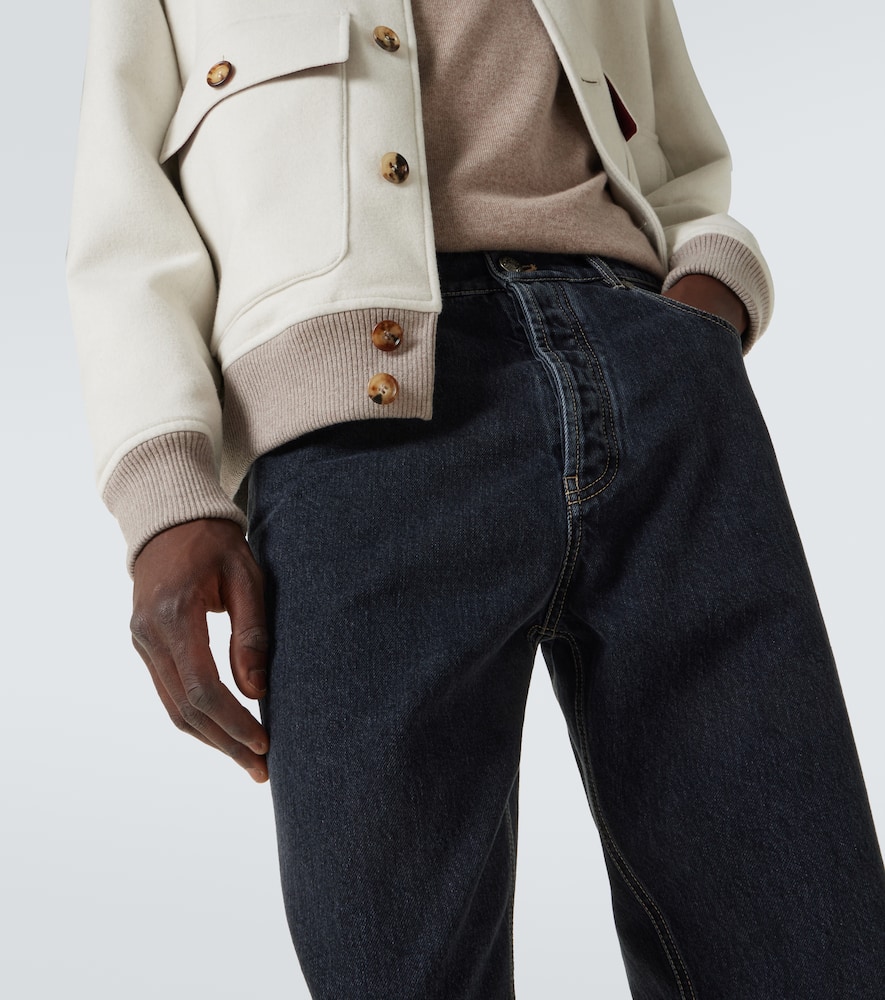 Brunello Cucinelli Dyed Jeans With Back Pocket And Belt Loops