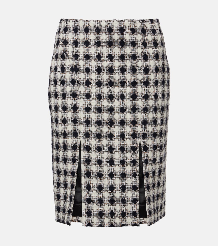 Nina Ricci Tweed Miniskirt In White