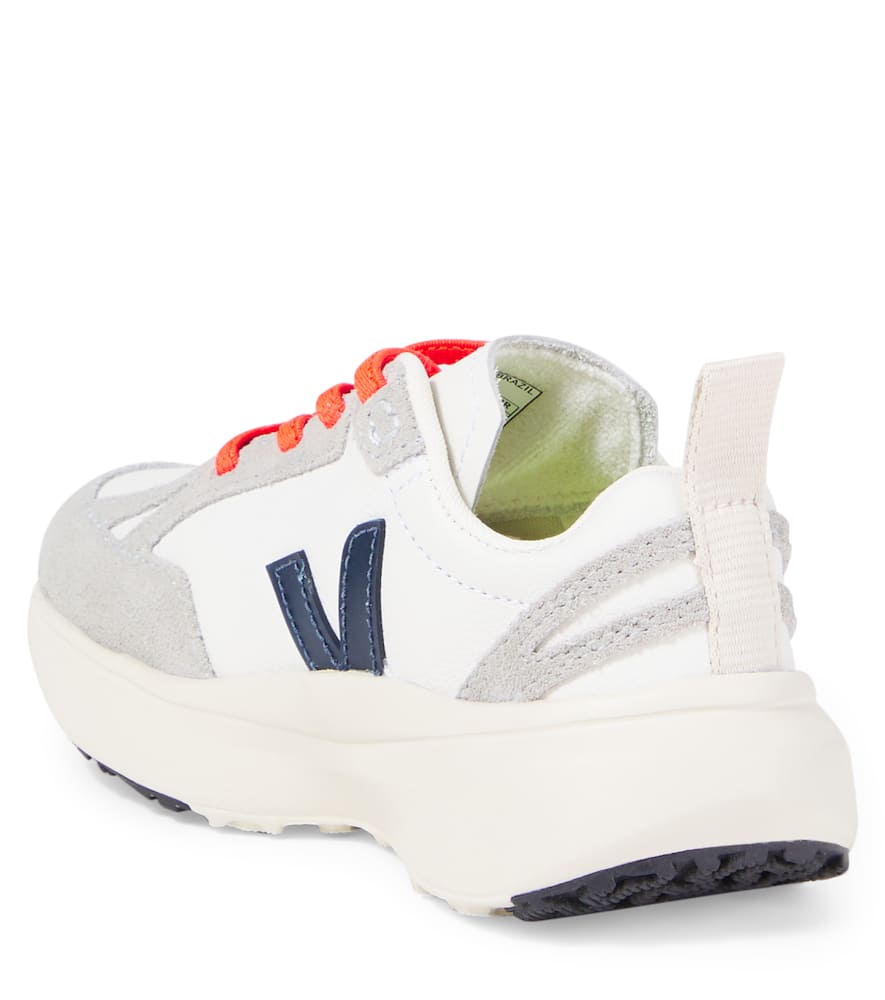 Veja Canary Suede-trimmed Leather Sneakers In Multi