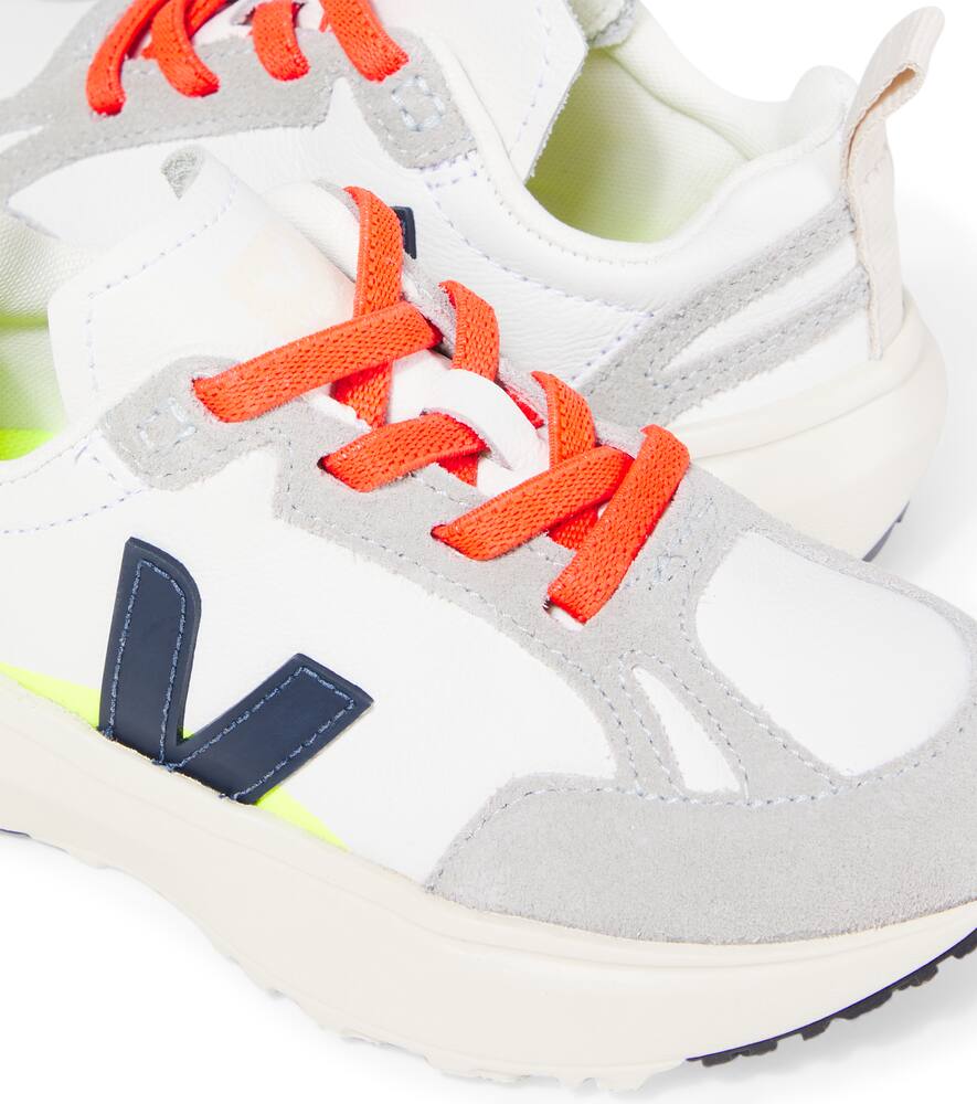 Veja Canary Suede-trimmed Leather Sneakers In Multi