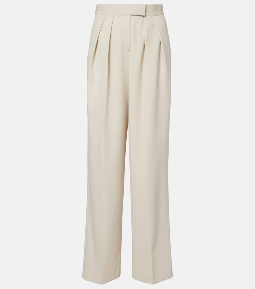 Aya Muse High-rise Wide-leg Pants In Neutral