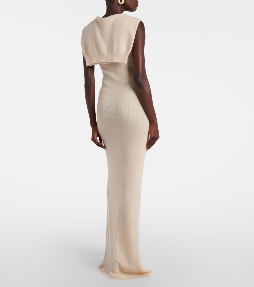 Aya Muse Vao Sleeveless Maxi Dress In Neutral