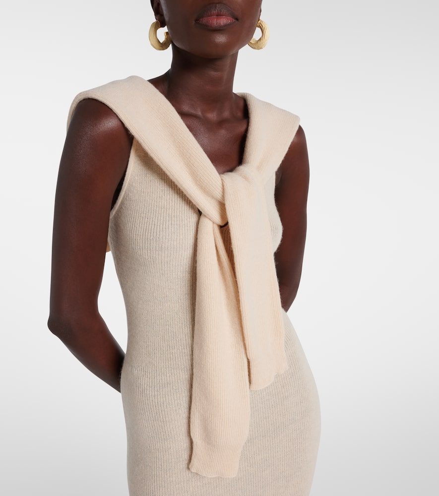 Aya Muse Vao Sleeveless Maxi Dress In Neutral