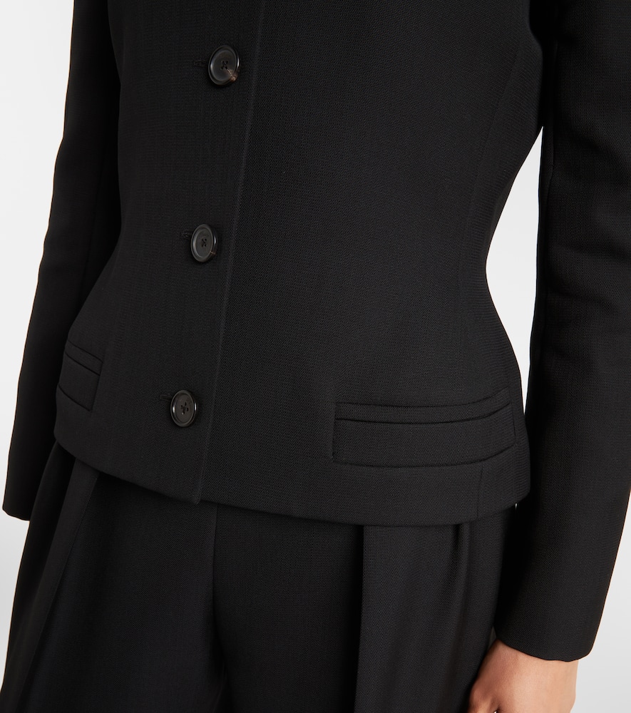 Khaite Nara Wool Jacket In Black