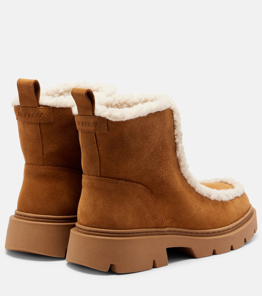 Inuikii Biker Suede Snow Boots In Brown