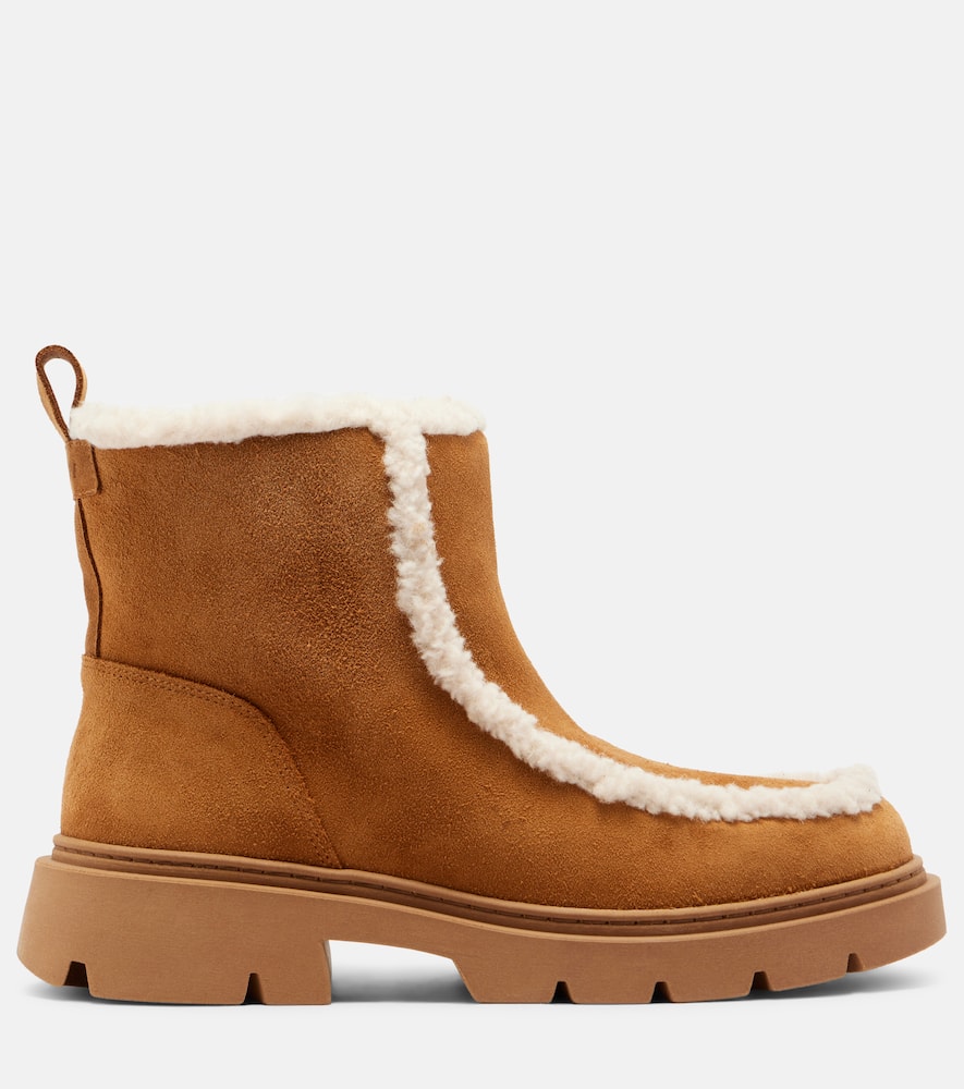 Inuikii Biker Suede Snow Boots In Brown