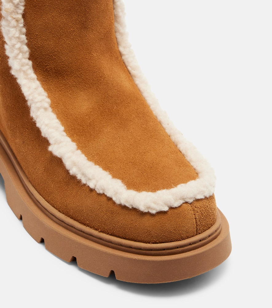 Inuikii Biker Suede Snow Boots In Brown