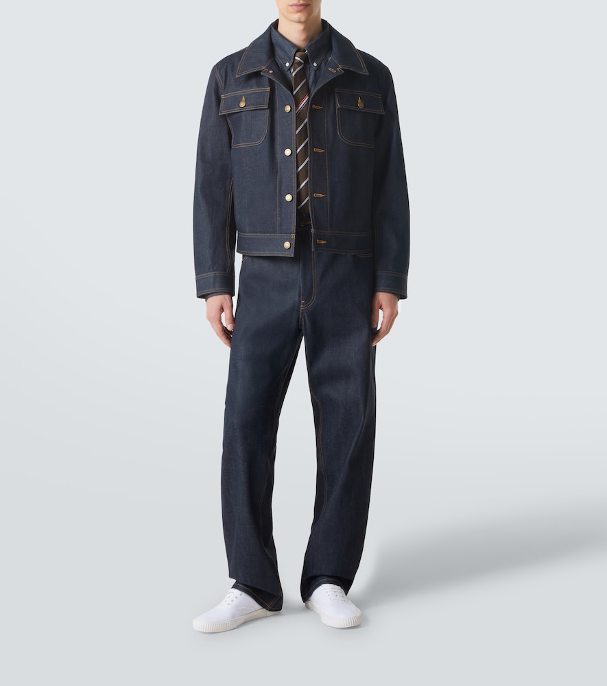  Thom Browne Thom Browne Cropped Straight Jeans 