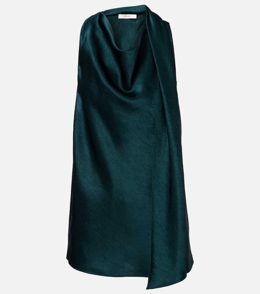 Top in raso con foulard