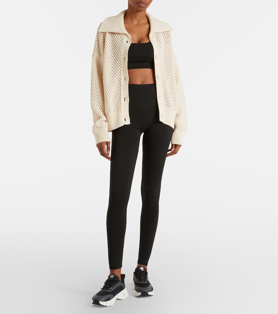 Varley Myrtle pointelle cotton cardigan