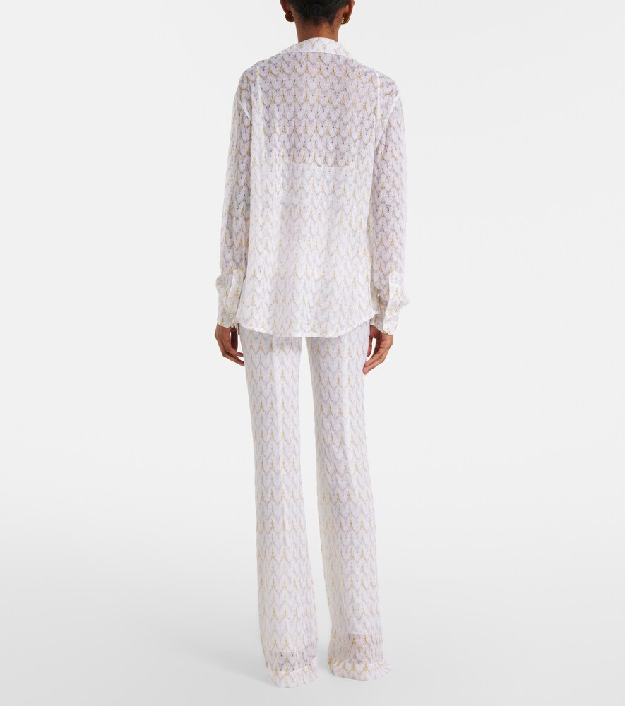  Missoni Missoni Schlaghose Aus Häkelstrick 