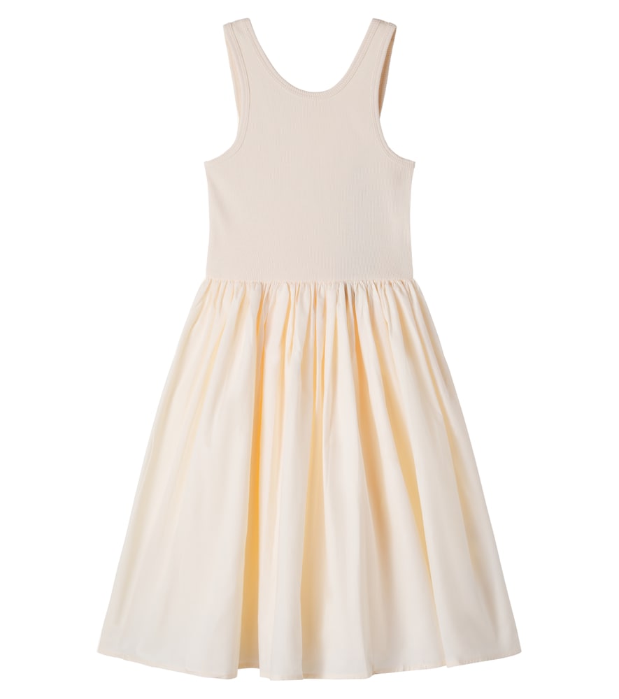 Molo Yellow Corella Ribbed-Knit Cotton-Blend Dress Y 7/8 - Mytheresa
