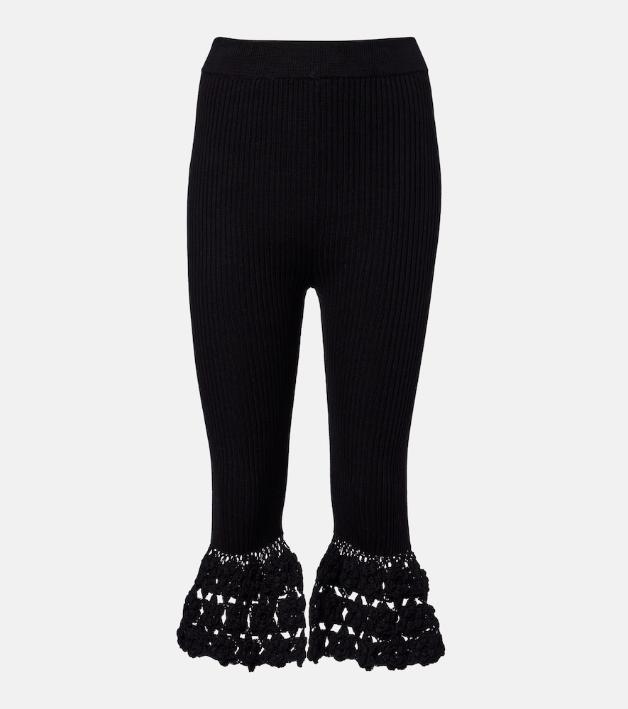Ganni Pantalon capri en coton mlang 227 €