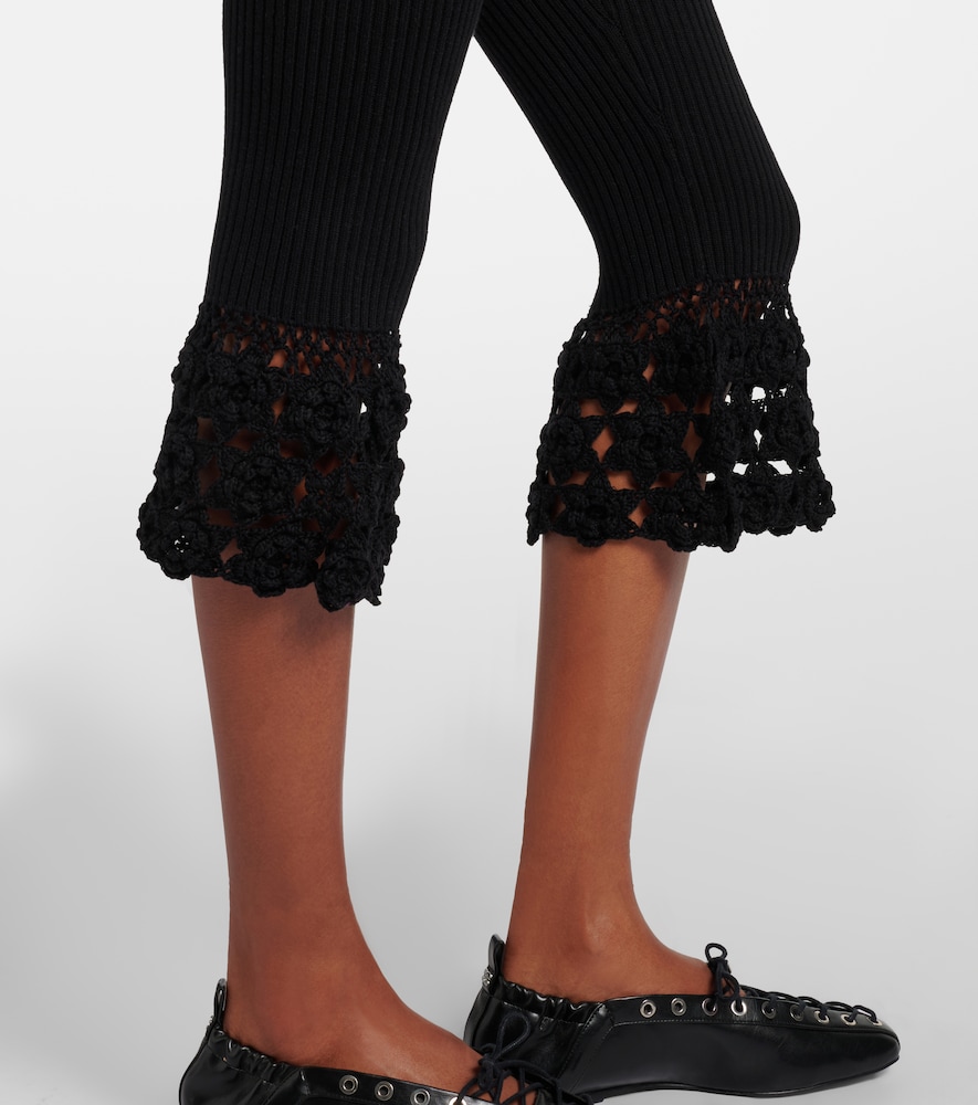  Ganni Ganni Caprihose Aus Rippstrick 