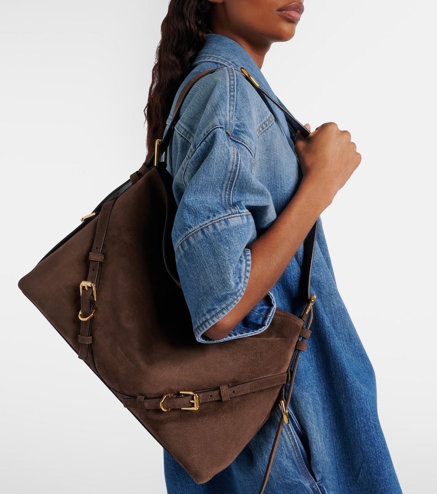 Givenchy Voyou Medium suede shoulder bag