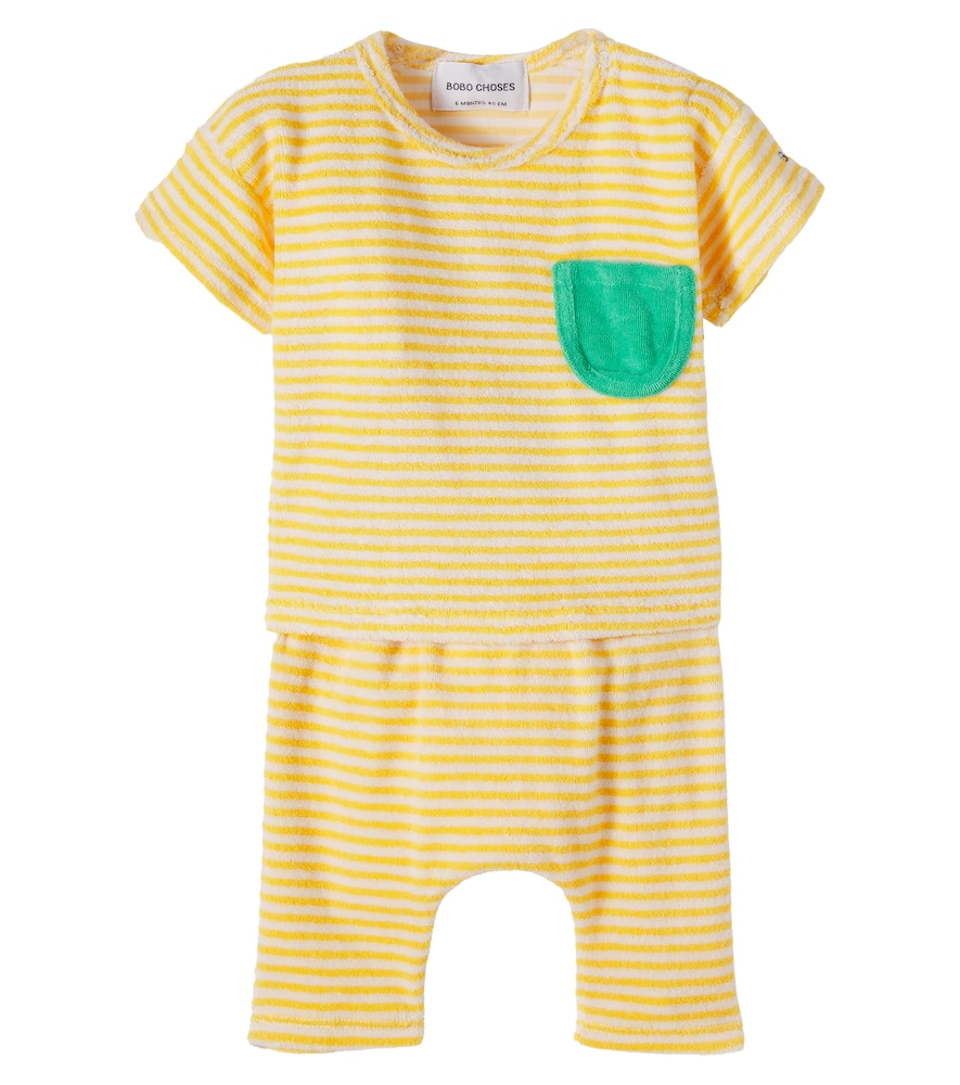 Baby Set Yellow Stripes aus T-Shirt und Hose