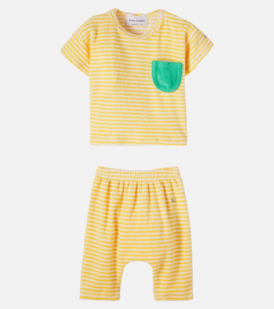  Bobo Choses Bobo Choses Baby Set Yellow Stripes Aus T-shirt Und Hose 