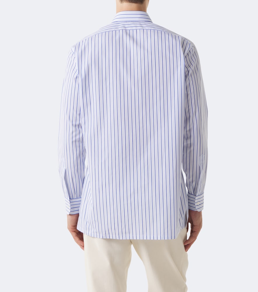 Striped Cotton Poplin Shirt