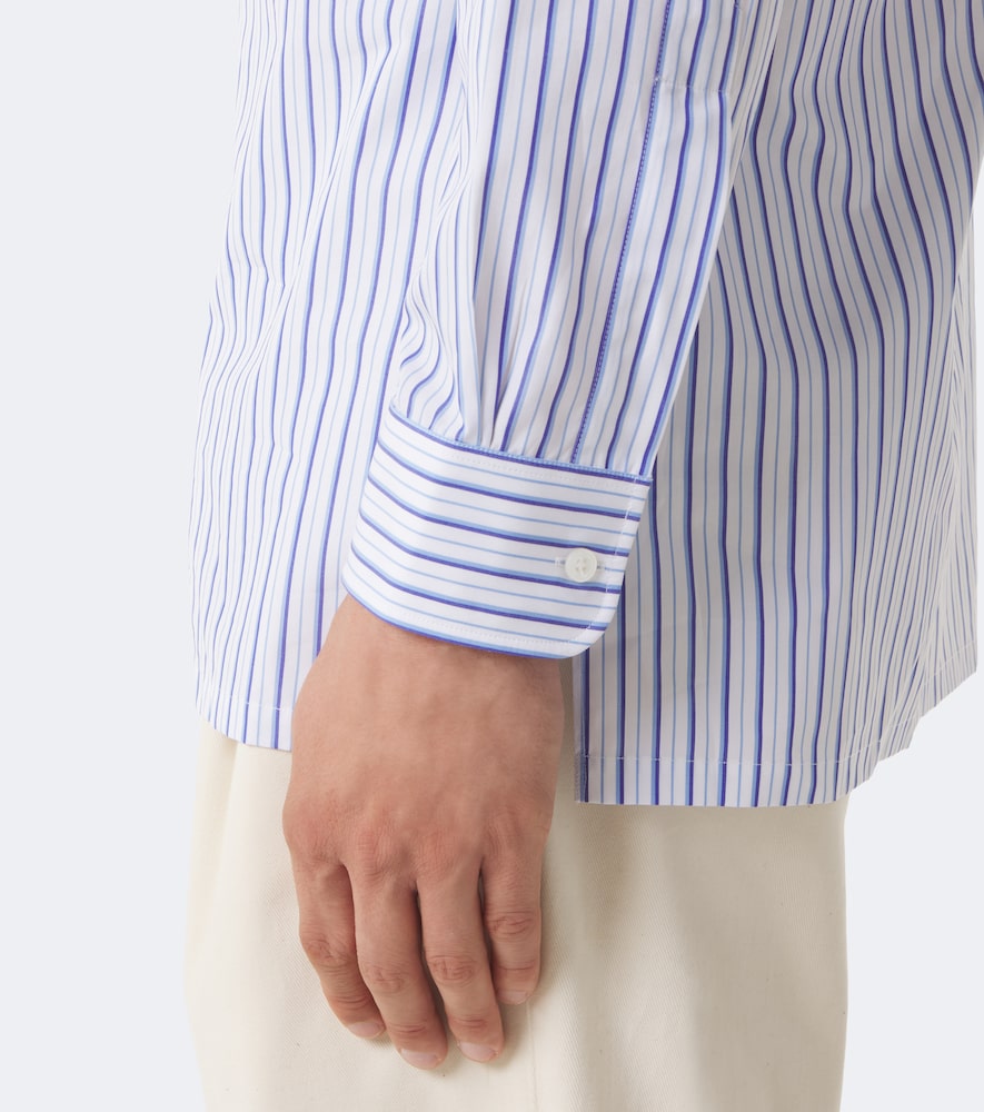 Striped Cotton Poplin Shirt
