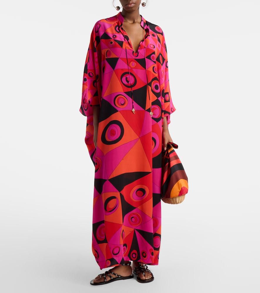  Pucci Pucci Occhi Silk Twill Kaftan 