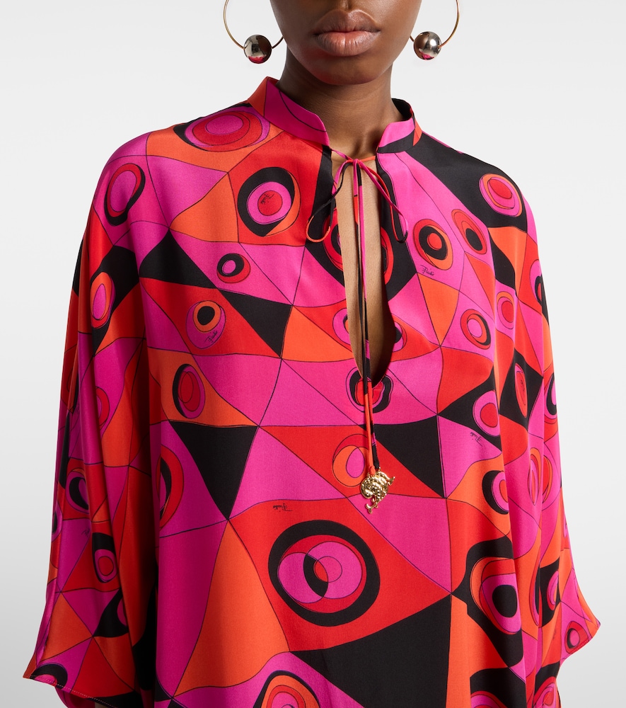  Pucci Pucci Occhi Silk Twill Kaftan 