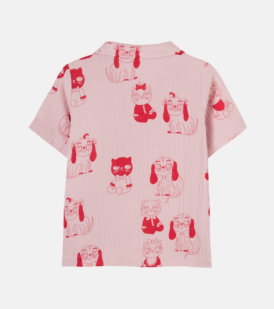  Mini Rodini Mini Rodini Minibabies Printed Cotton Shirt 