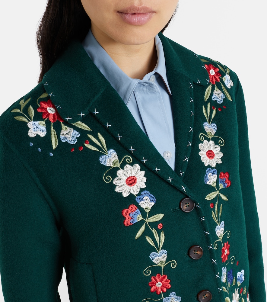 Jude Embroidered Floral Wool-Blend Jacket