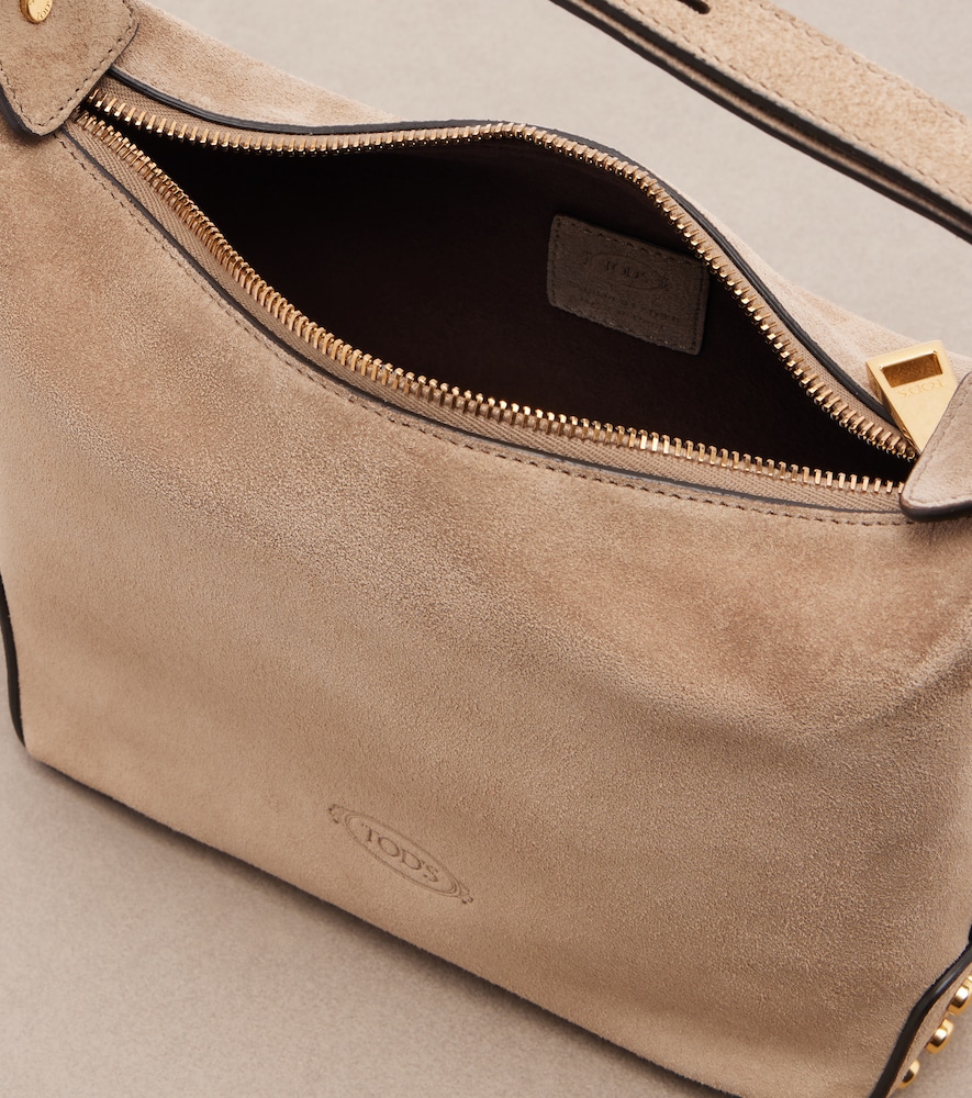  Tod's Tod's Sacca Mini Suede Shoulder Bag 
