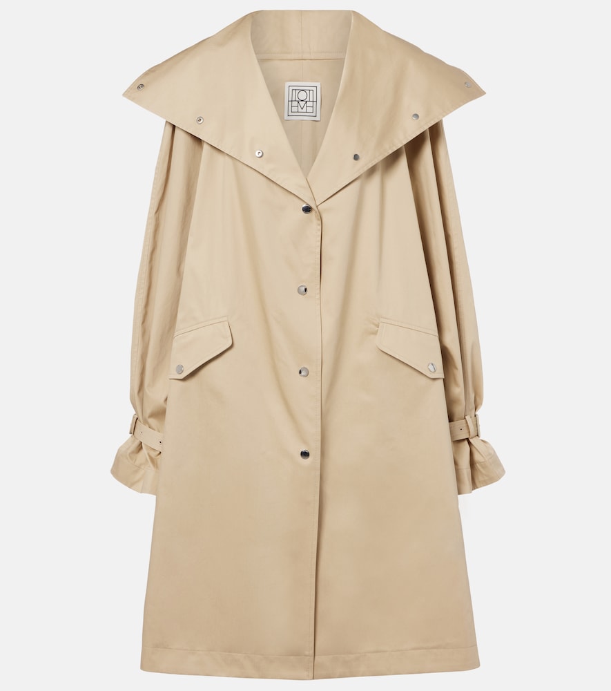 Toteme Women's Beige Cotton Trench Coat UK Size 10 - Mytheresa