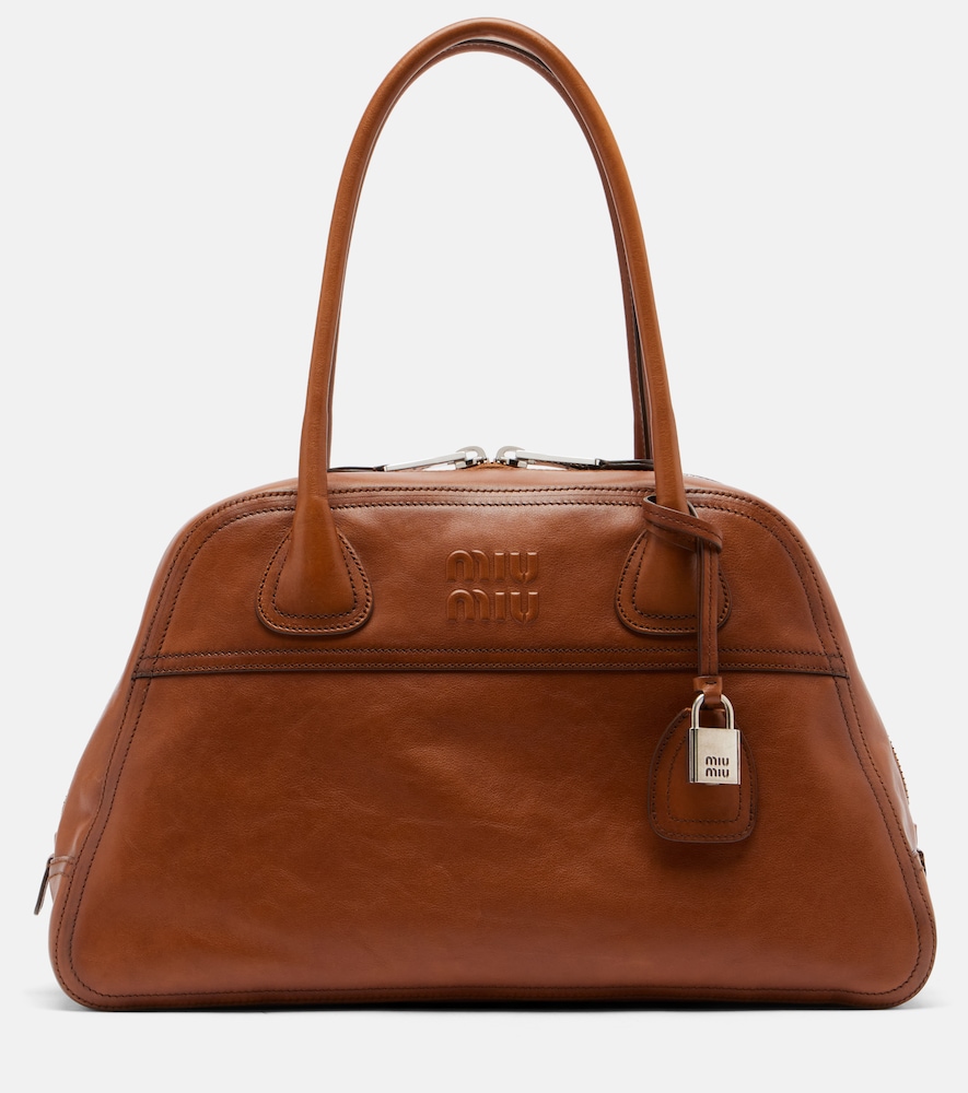 Miu Miu Vivant Medium leather bowling bag - Women's Bags