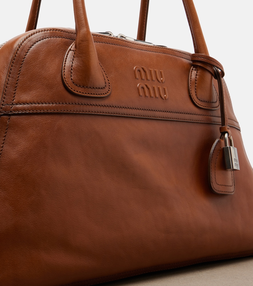  Miu Miu Miu Miu Bowling Bag Vivant Medium Aus Leder 