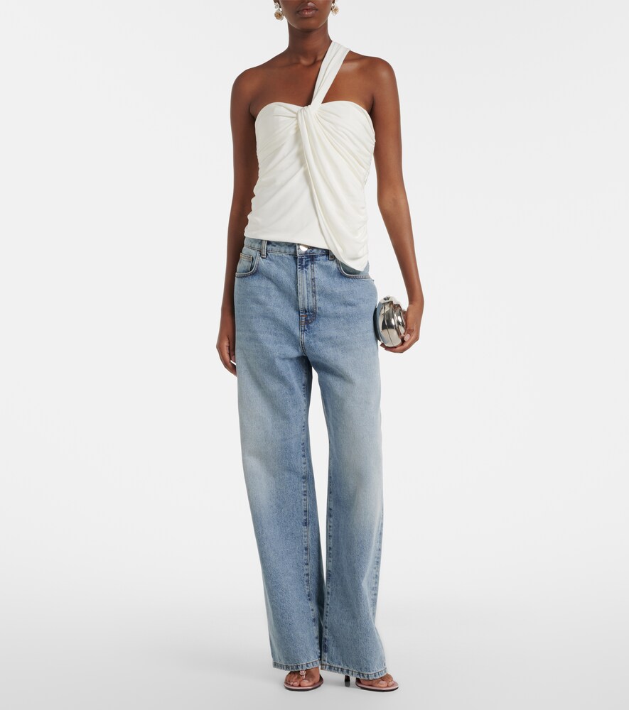 Draped Jersey Top