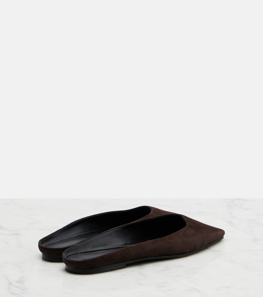  The Row The Row Slippers June Aus Veloursleder 