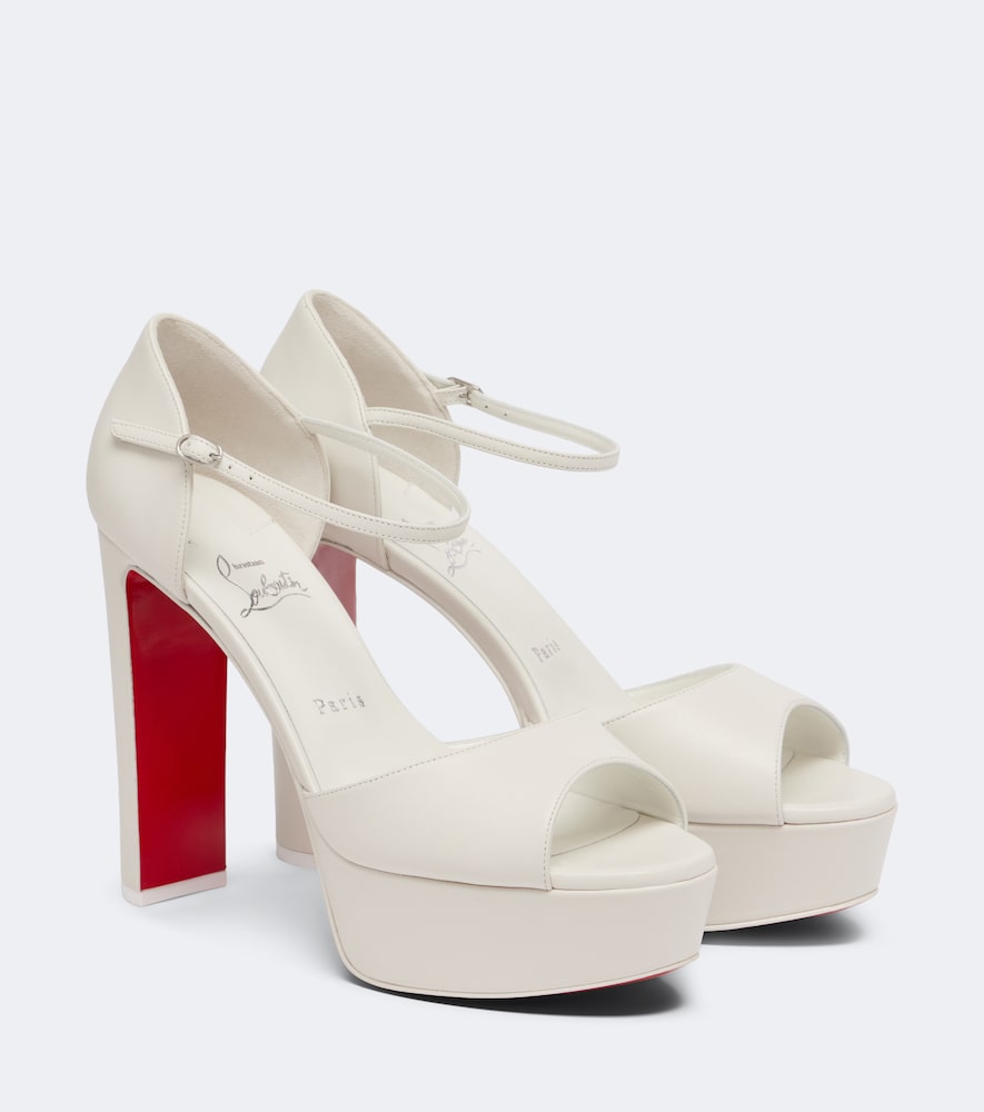 Sandali Sandaloo platform in pelle