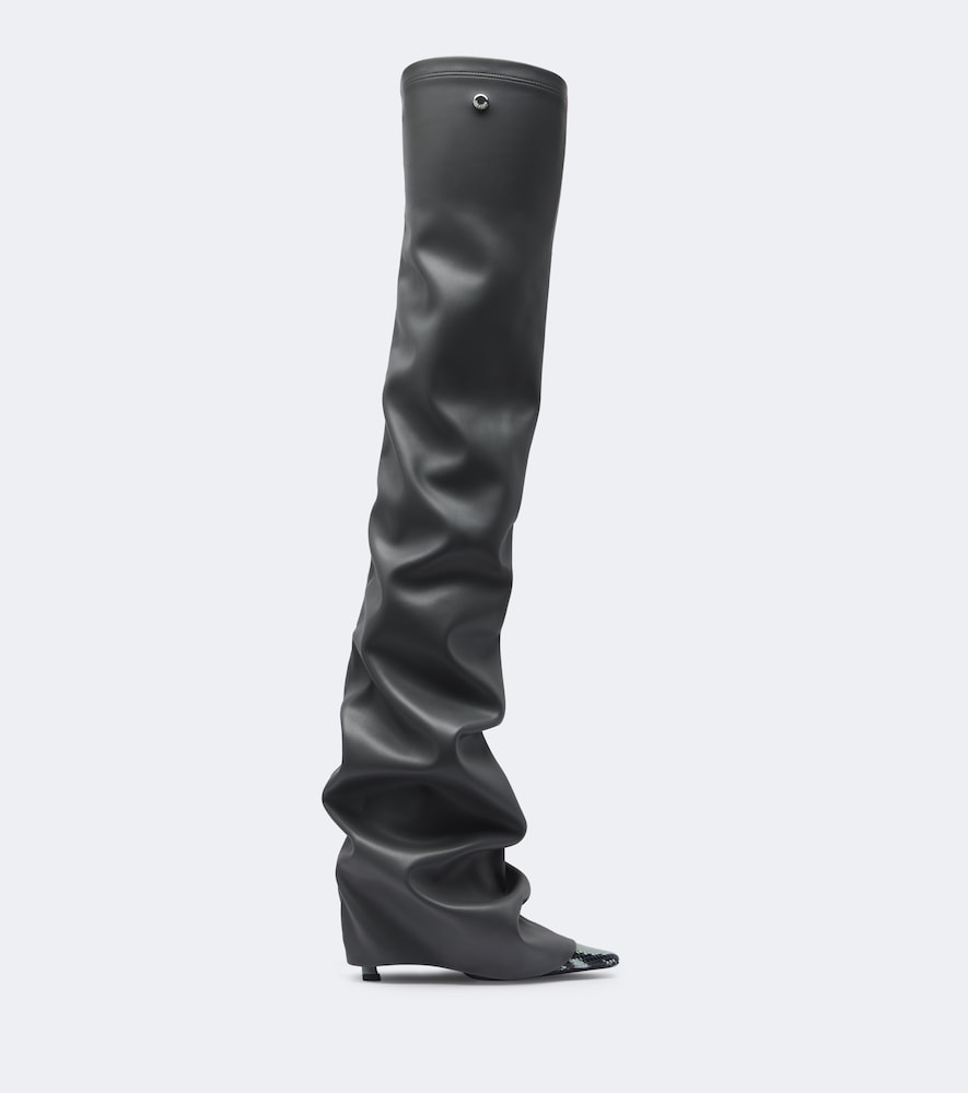 Robin Snake-Effect Over-The-Knee Boots