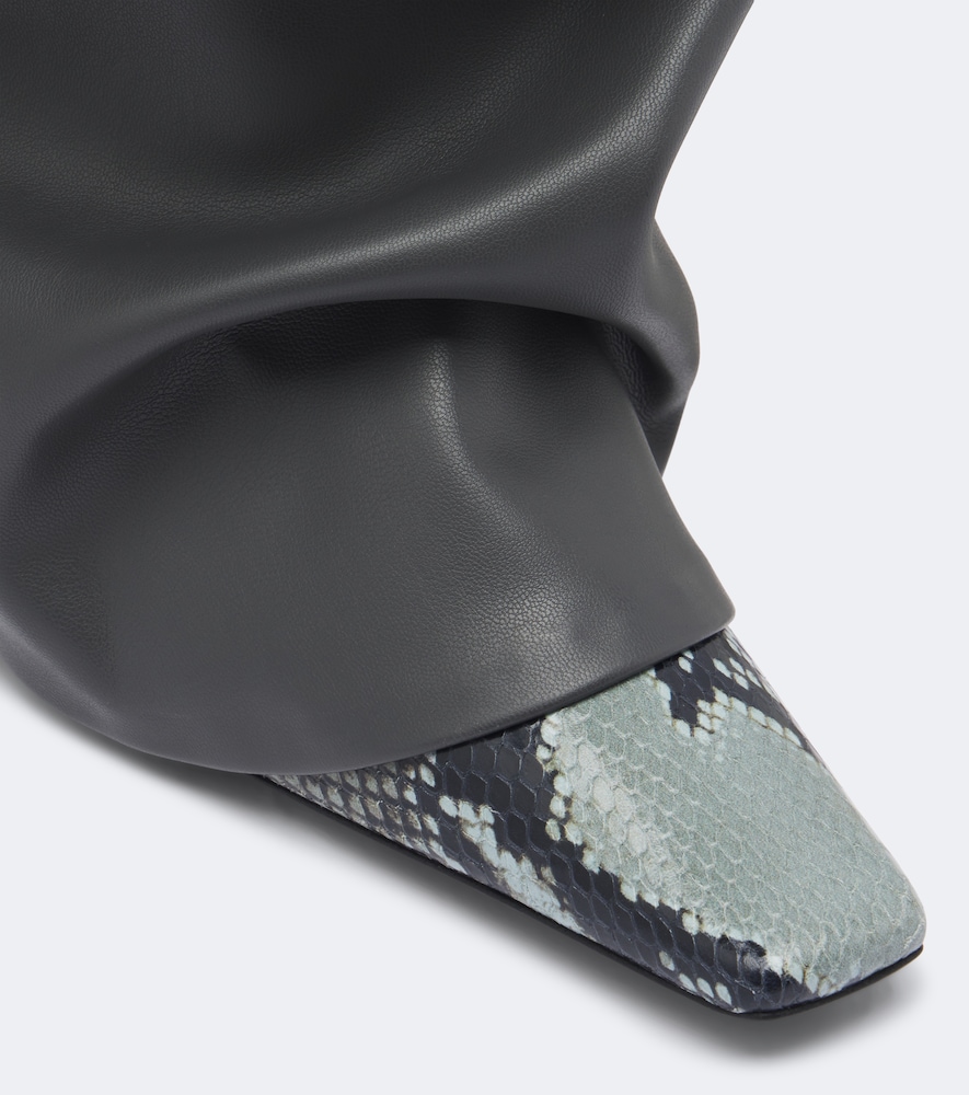 Robin Snake-Effect Over-The-Knee Boots