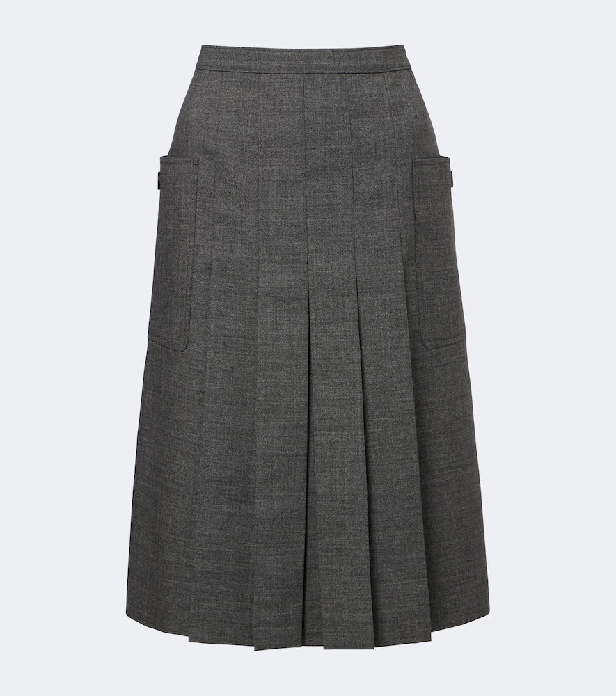 Prada Jupe midi en laine vierge 1600 €