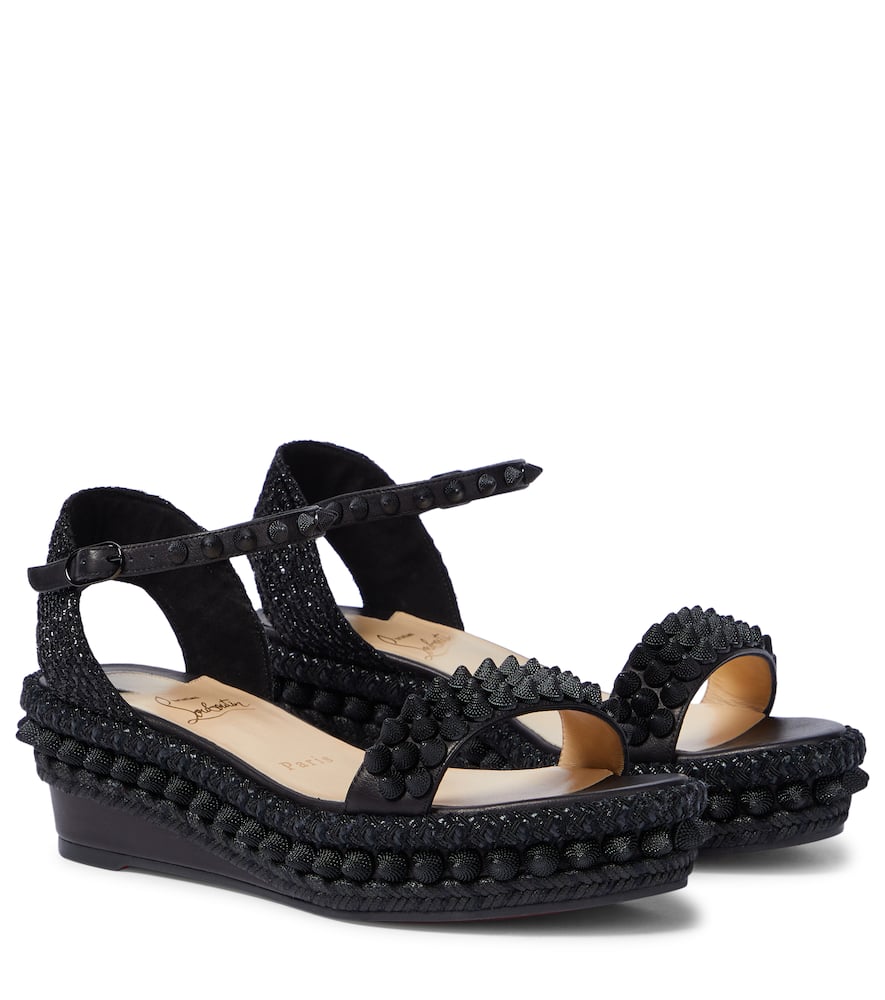 ★CHRISTIAN LOUBOUTIN★Lata 110 sandals Christian Louboutin Women's Lata Wedge Sandals Spiked