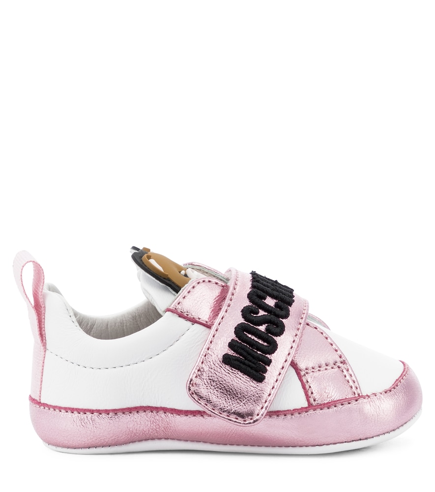  Moschino Kids Moschino Kids Baby Sneakers Mit Metallic-leder 
