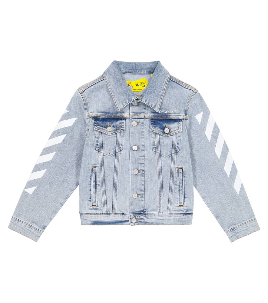 Off-White Kids Printed denim jacket